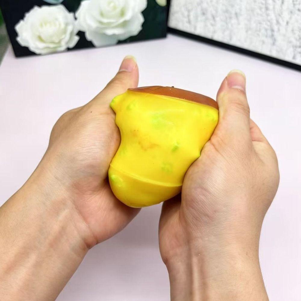 Handmade Crispy Peanut Squishy Shapeable Sensory Fidget Ball Blocks Filled Squishy Adult Kids