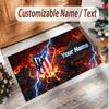Personalized Crystal Velvet Carpet Atletico Madrid FC Pattern Non Slip Floor Rug
