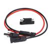 Solar Panel to SAE Adapter Cable PV Connector Solar Extension Cable with Waterproof Cap 10AWG 0.60m