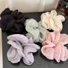 Elegante Satin-Haargummis Große Mode-Haarbänder Gestreifte Haaraccessoires Übergroße Scrunchies Elegantes Gestreiftes Gummi-Haarband