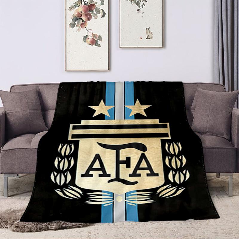 1PC Football pattern blanket, all season lightweight home office outdoor nap multifunctional blanket