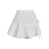 J Jane Lace-Up Flower Culottes (White)