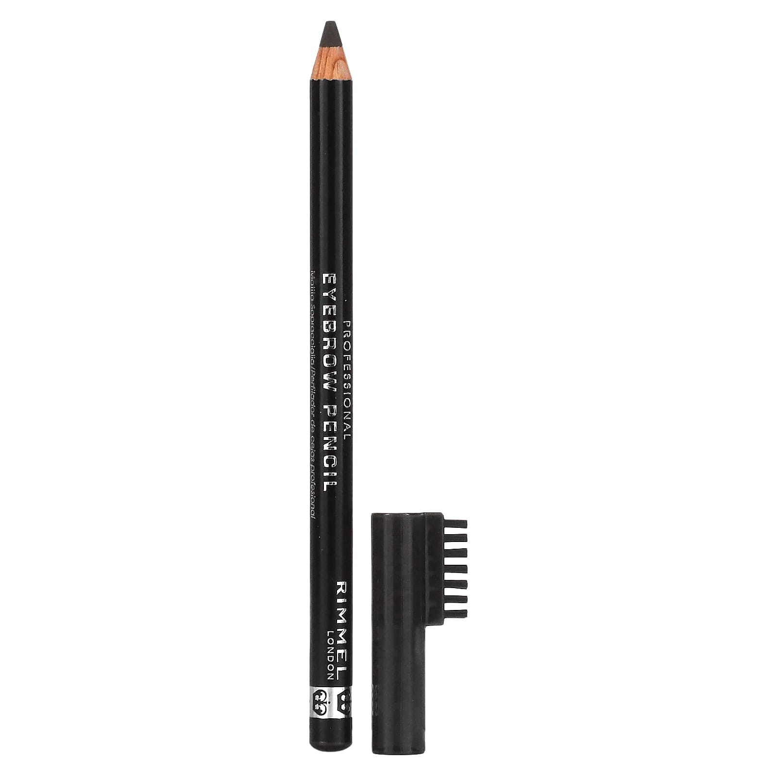 

Rimmel London, професійний олівець для брів, 004 чорно-коричневий, 0,05 унції (1,4 г)