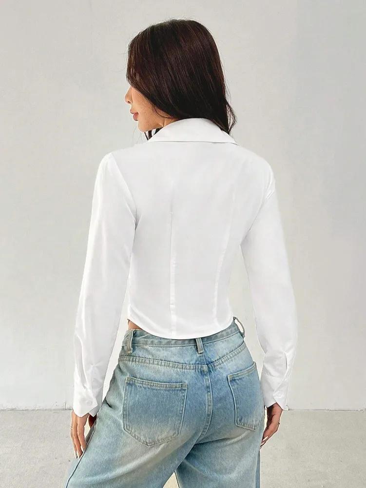 Hemd phumee Langarm Rafftaille Office Lady AE210