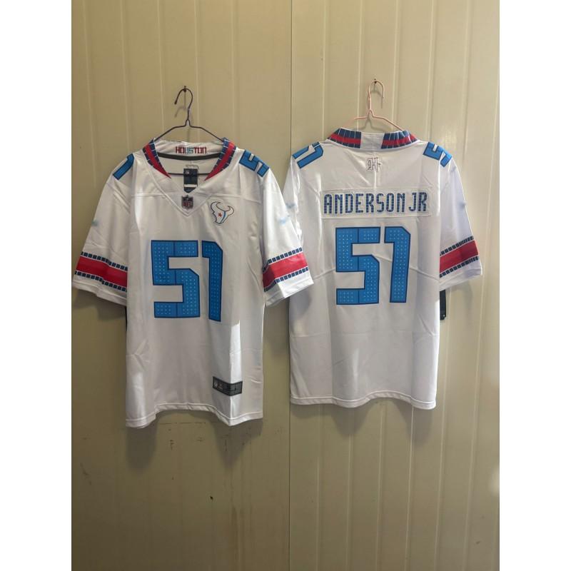2026 NFL Houston Texans Second Generation Embroidered Short Sleeve Football Jersey Mens Sports Uniform
