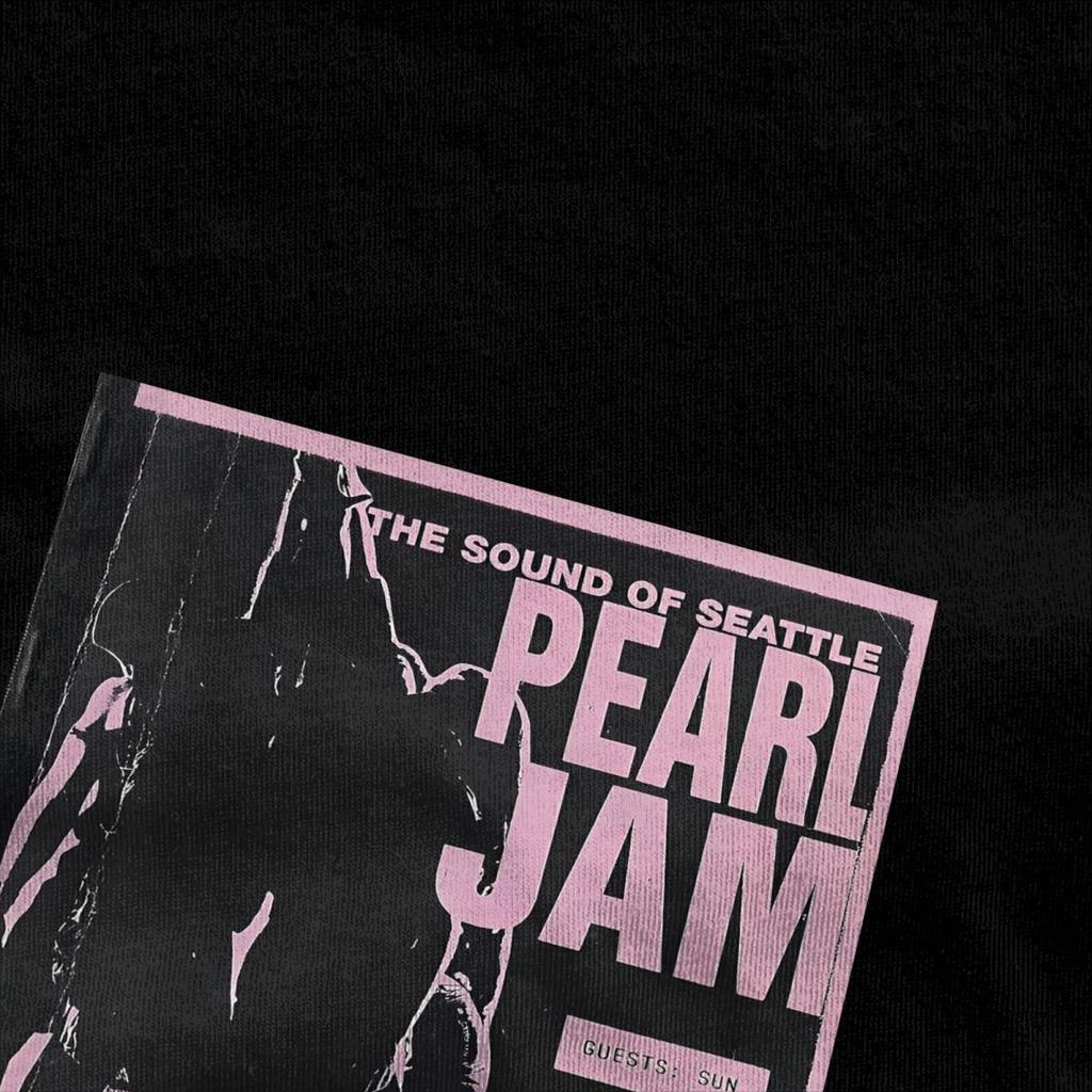 Pearls Jams Poster T-Shirt Herren Y2K Lustige Baumwoll-T-Shirts Sommer Atmungsaktive Freizeit-Tees Design Übergröße Kleidung