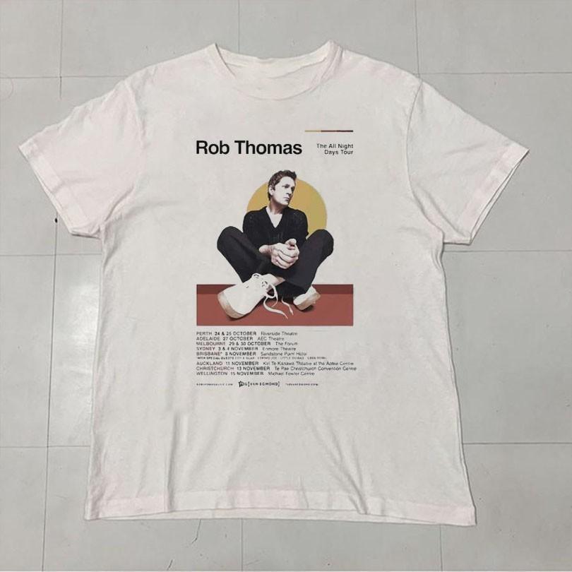 Rob Thomas The All Night Days Tour 2025 Christmas Gift Unisex S-5XL Shirt MD400 Unisex T-Shirt S
