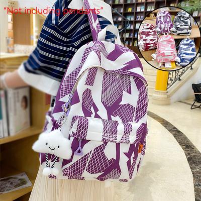 Backpack 2025 New Personalized Graffiti Backpack Travel Bag College High School Backpack Computer Bag