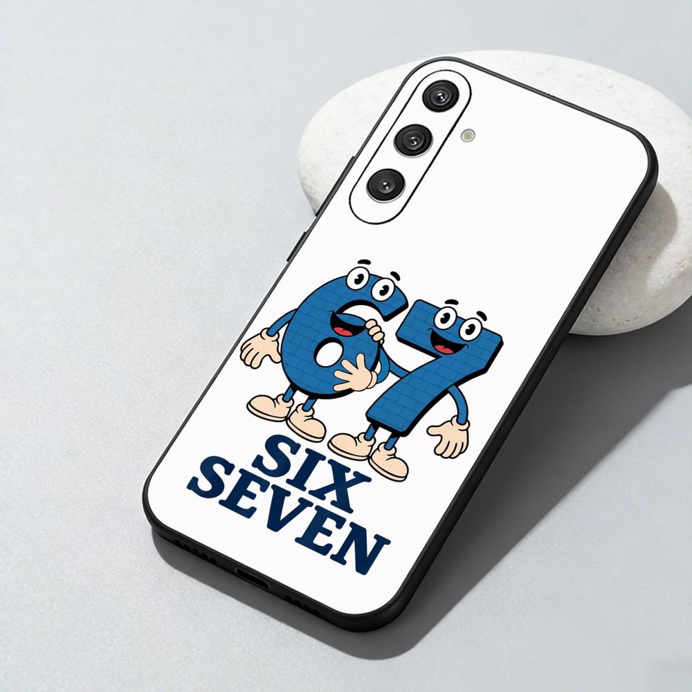 67 S-Six S-Seven S-Style Phone Case For Samsung Galaxy A73,A72,A71,A70,A52,A51 Others Soft Black Cover