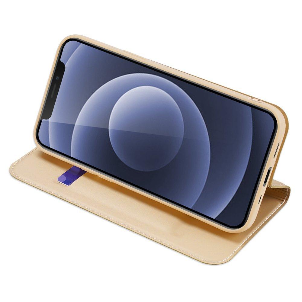 Dux Ducis Skin Pro Premium Flip Case for iPhone 13 Mini - Gold