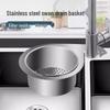 Zhaoran Swan Kitchen Sink Drain Basket with Knife Holder