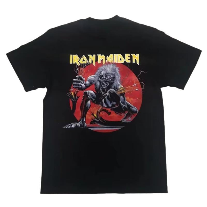 

Футболка Metallica Iron Maiden A Real Live One Heaven Can Wait Современная Ретро Стиль Футболка Мужская Женская Американский Рок Оверсайз Топы L