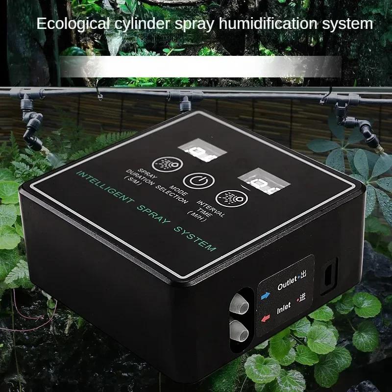 Reptile Humidifier Auto Fogger with Timer, 3 Mist Modes Smart Sensor for Terrariums/Amphibians, Quiet Spray System & Night Mode