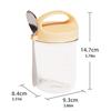 Multipurpose Kitchen Organizer With Spoon Dishwasher Safe Glass Jar Cereal Nut Yogurts Salad Cup Oatmeal Container