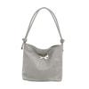 Elegant Large Capacity Tote Bag Trendy Street Style Pu Shoulder Bag With Stitching
