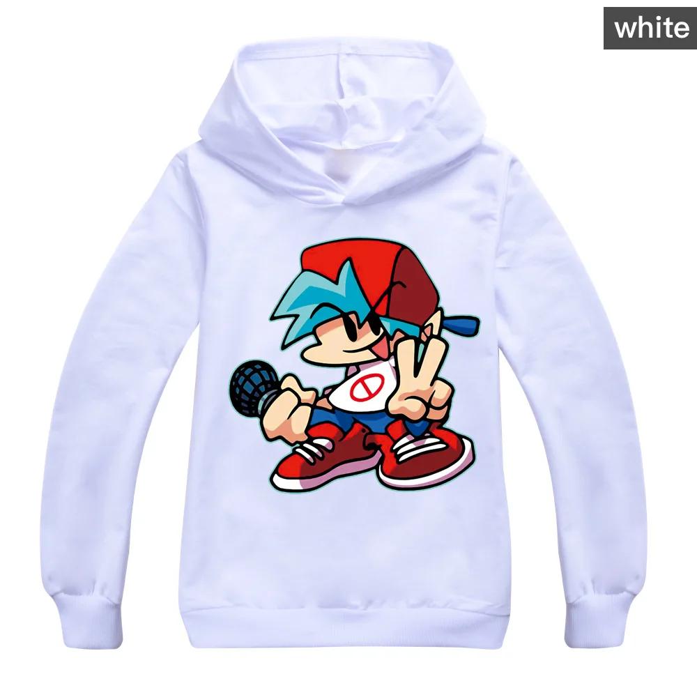 Friday Night Funkin Kinder Frühling Herbst Hoodie Shirt Kinder Jungen Cartoon Print Hoody Tops Sweatshirt Mädchen Casual Wear Kleidung