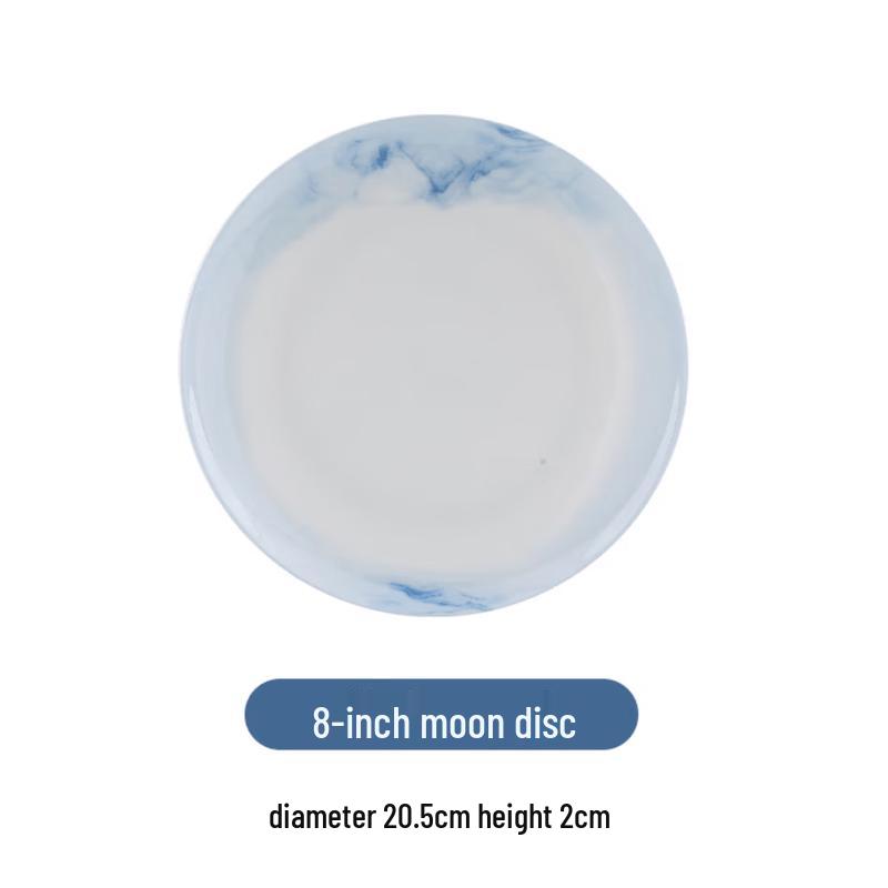Songdai Landscape 8-inch Bone China Dinner Plates (Set of 6)