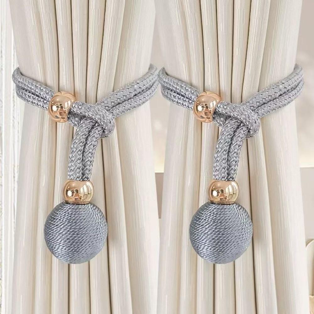 1 Par de Cuerda Sencilla para Cortina Correas Ajustables para Atar Cortinas Sujetador de Cortina Decoraciones para el Hogar