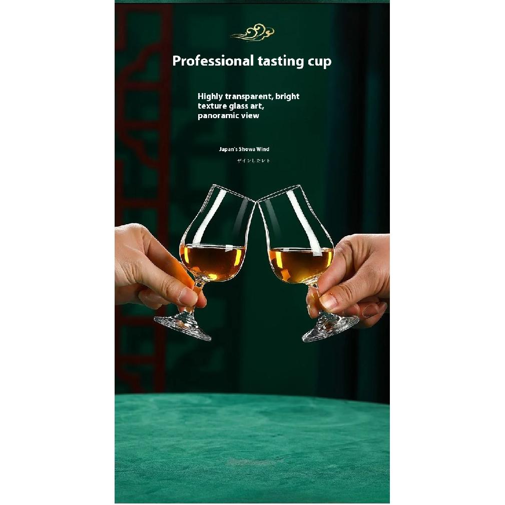 125ML Whiskey Crystal Glass Family Banquet Wine Cup Luxury Brandy Wine Glass Thick Bottom Glass Bar Party Wine Set