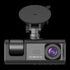 1 Set Car Video Recorder 3 Lenses Night Vision with Power Cable 150mAh USB2.0 DVR ABS Car Dash Cam Front Rear Video Recorder Car Supply