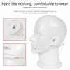 New Beige Headset Mic Wireless 3.5mm 3 Pin Headworn Microphone Double Earhook Amplifier Voice Speaker Microphone Accessories