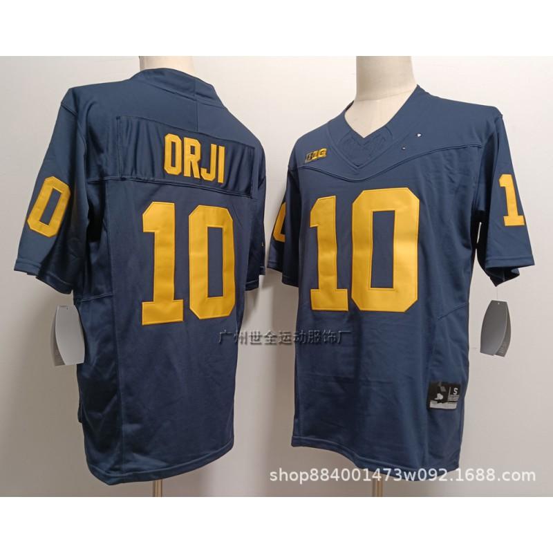 Michigan Wolverines College Football Jersey Mens Cotton Blend Embroidered Team Uniform Rugby Sports Fans