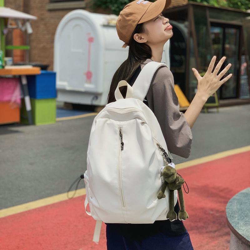 New Korean version simple couple schoolbag female junior high school student high school student college student travel backpack large capacity