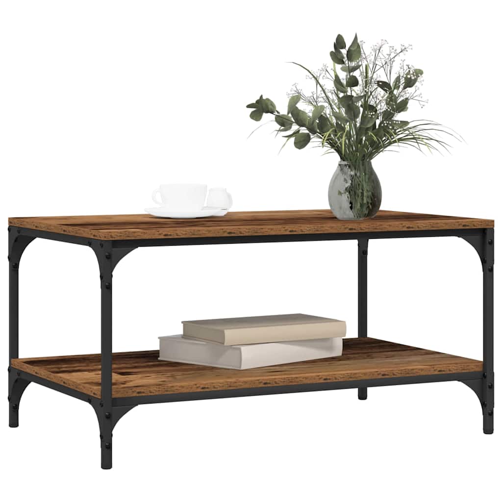 Coffee Table Reclaimed Wood Look 80 x 50 x 40 cm Engineered Wood
