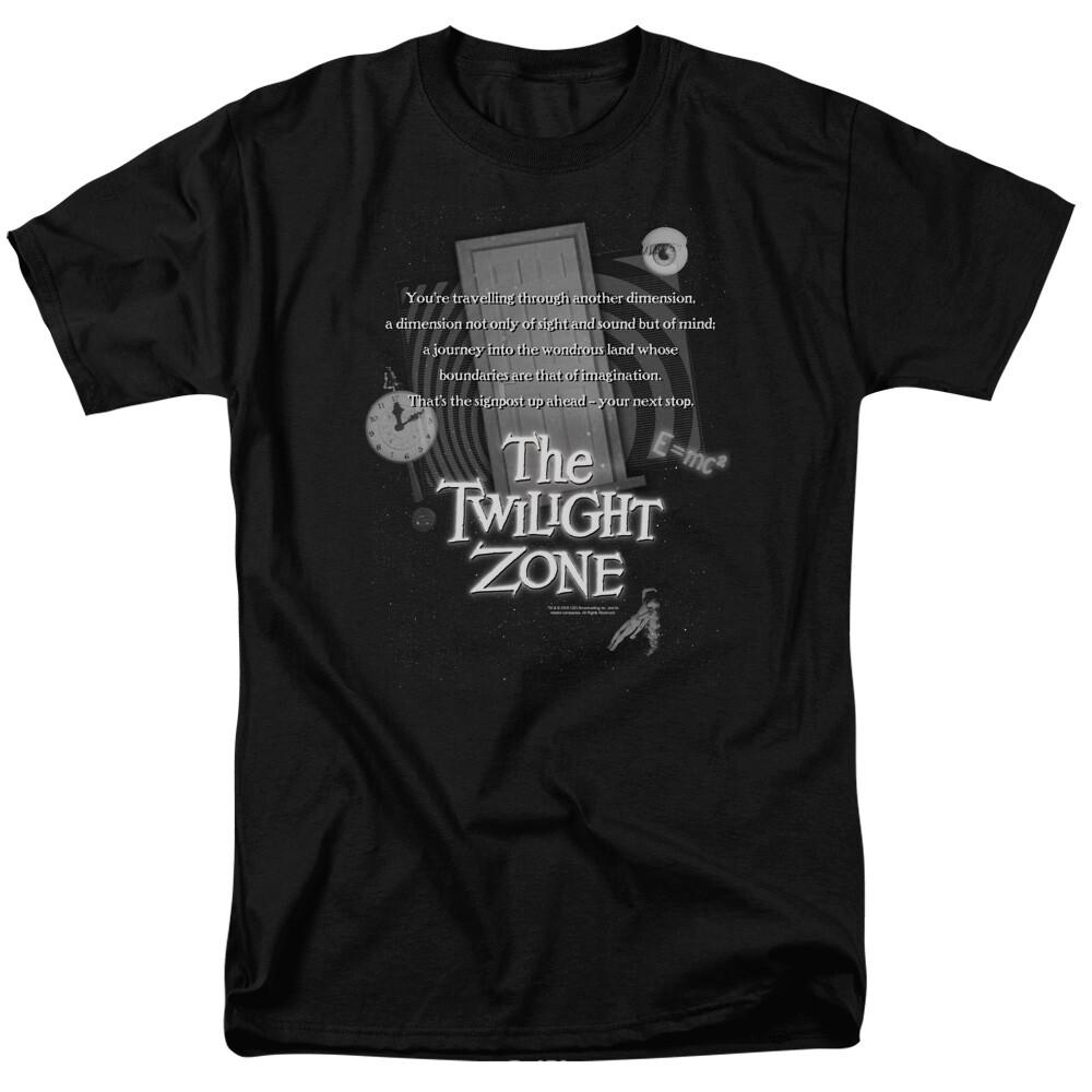 

The Twilight Zone Monologue T Shirt Mens Licensed Classic TV Show Black S