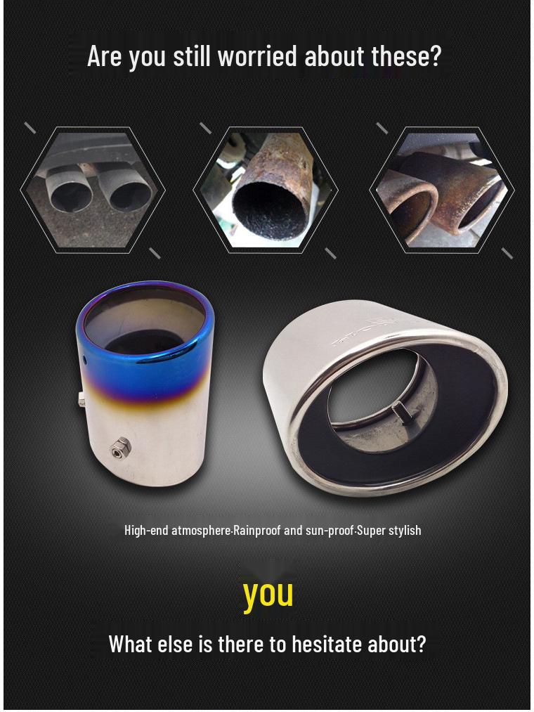 08-13 Guangben Accord Stainless Steel Muffler Exhaust Pipe with Logo