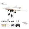 RC Plane with Dual Propellers Remote Control Paper Airplane Kit, DIY Electric Gyro Kit Stabilizer, Propellers, Lightweight Glider Assembly Toy