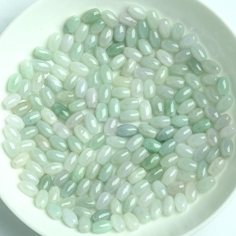 Grade A Burmese Jade Ruyi Beads for DIY Jewelry