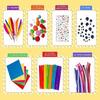 1200pcs DIY Craft Kit Arts Crafts Supplies Kit Crafting Activity Toy For Kids