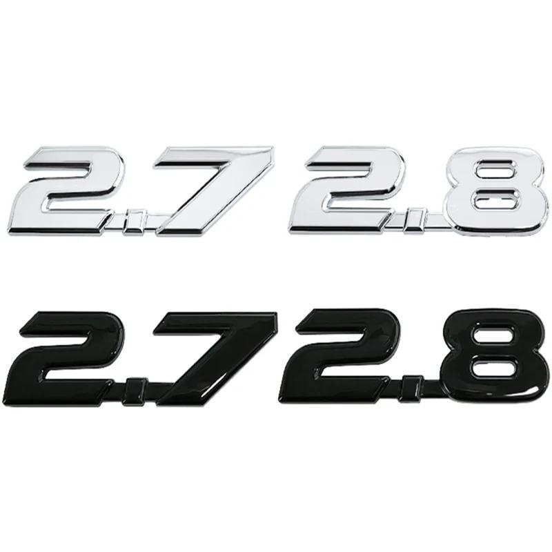 ABS Emblem Decal Car Rear Trunk Badge Sticker for Toyota 2.7 2.8 Yaris Corolla 4Runner Avalon Avensis Aygo CHR Auris Accessories