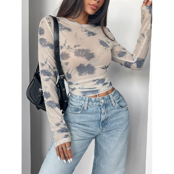 Frühling und Herbst Neue Damen Vielseitige Langarm Tägliche Business Pendler Elegante Komfort Sexy Bottom Shirt Top