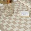 Fashion Retro Checkerboard Pashmina Thickened carpets for Living Room Bedroom Soft Fluffy Bedside mats Plush Large area rugs