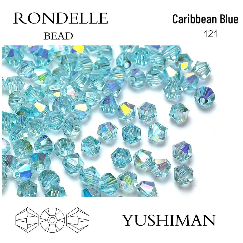 4mm Rhombus Beads - 200 Czech Quality Double Crimp Top Beads for DIY, Shuttle Weaving, and Embroidery