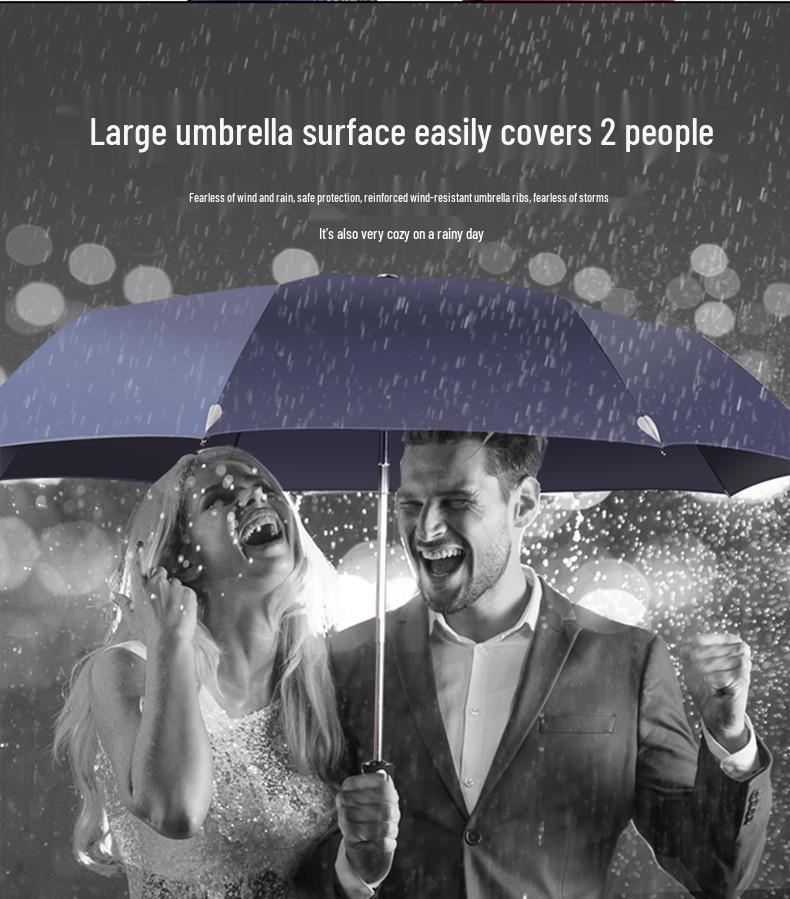 Tiān Táng 3331E Automatic Three-Fold Umbrella - Sun & Rain Protection, One-Key Open/Close, Customizable Logo