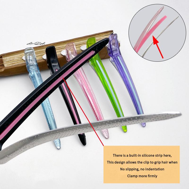 1Pcs Non-Slip Alligator Clip Long Hairpin for Bangs Positioning Seamless Styling Tool for Long Hair Beauty Essentials