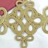 Gold Weaving Flower Tassels Silk Fringes Tassels Festival Decoration Tassels Special Occasion Decorations