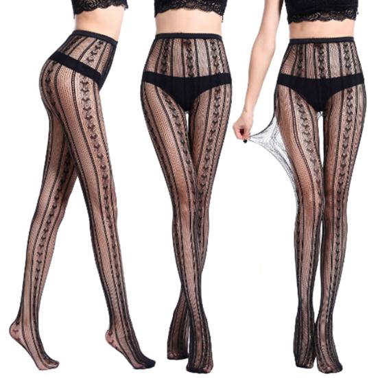 Ciorapi cu flori cu frunze de păianjen, moale, respirabile, pentru femei sexy, colanți, ciorapi gol