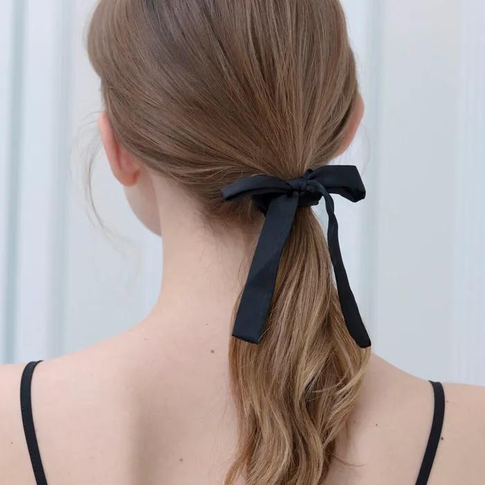 logo ribbon scrunchie (2colors)