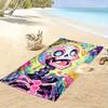 Vivid skeletal fiesta Print beach towel, quick drying, suitable for travel, outdoor sports, jogging, the beach and swimming, gift