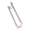 Double Towel Bar Plastic Stainless Steel Bath Towel Rack for Bathroom Double Towel Holder Wall Mount Towel Hanger