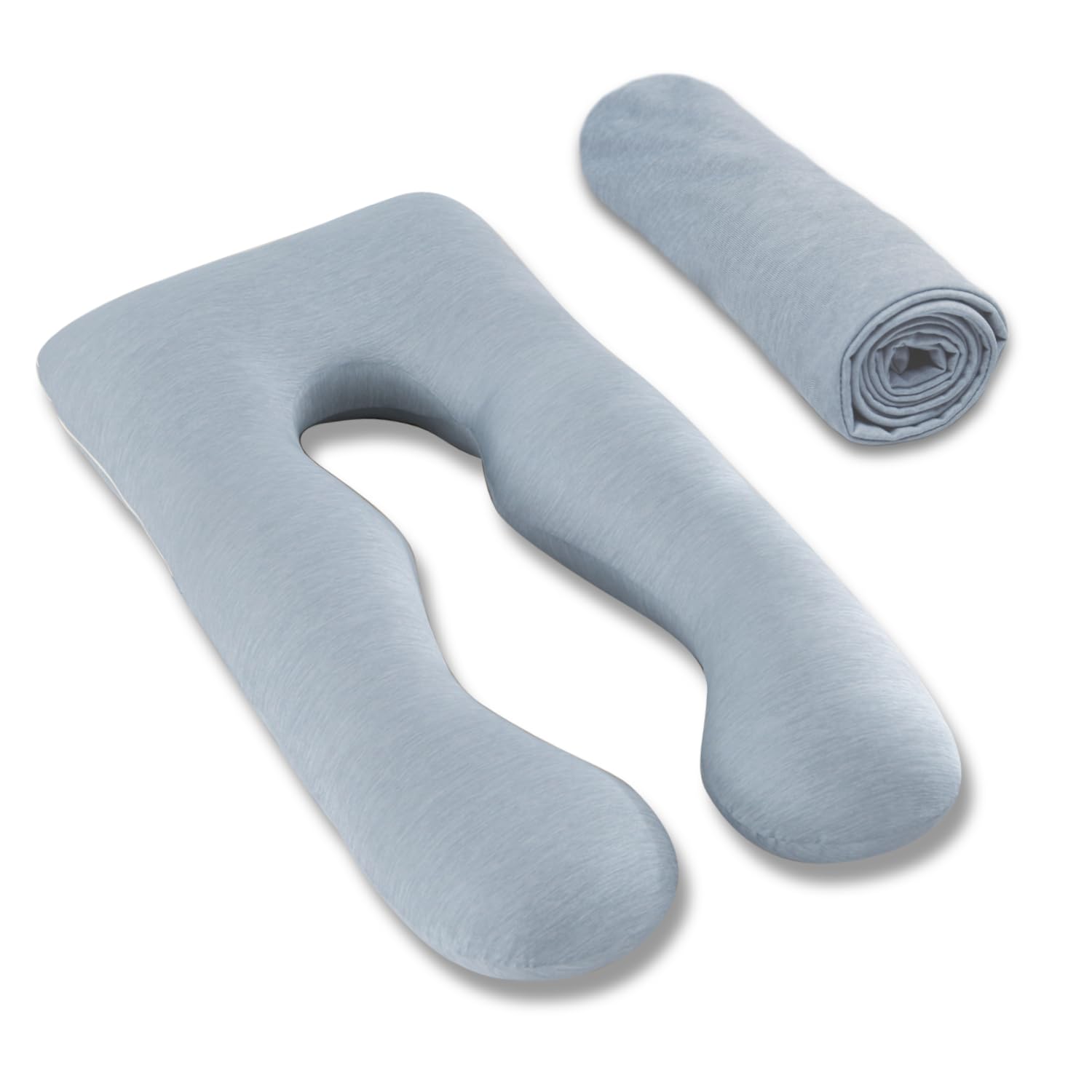 

Охлаждающая наволочка для подушки для тела Подушка для тела 140 x 80 см Наволочка Сменная наволочка Стираемая Прохладная на ощупь Хороший сон Дышащая Холодный синий U-образная U-образная синий