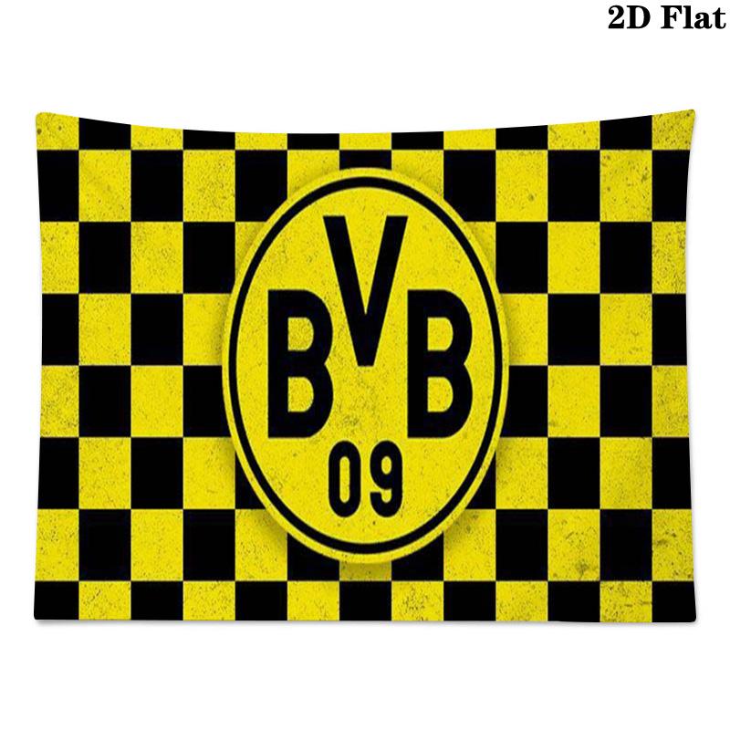 Borussia Dortmund Wall Tapestry Aesthetic Wall Hanging Printed Fabric Blanket Decorative Tapestries for Bedroom Living Room Home Decor