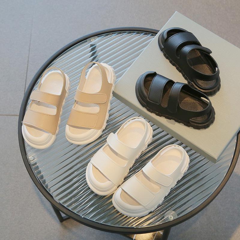 Sandalias Infantiles 2025 Verano Nuevo Puntera Cerrada Unisex Suela Blanda Zapatos de Playa para Niño Pequeño