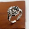925 Sterling Silver Rings for Women Couple Minimalist Handmade Simple Wide Tail Star Ring Set Party Jewelry Gift Prevent Allergy