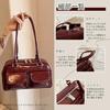 MORGEN SKY Shoulder Bag Womens PU Leather Handbag Double Pocket Square Type Sacoche Stylish Underarm Commuting JK School Carry Plain BAG801