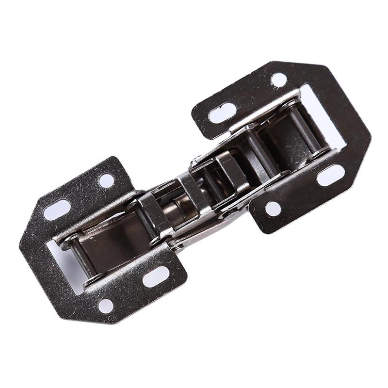 Stainless Steel Door Hinge No Punching Required Frog Bullet Hinge Cabinet Door Wardrobe Household Hardware Accessories